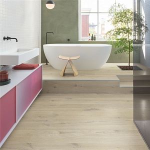 Плитка ПВХ Quick Step Vinyl Medium Planks AVMP AVMP40103   Дуб хлопковый бежевый фото 5 | FLOORDEALER